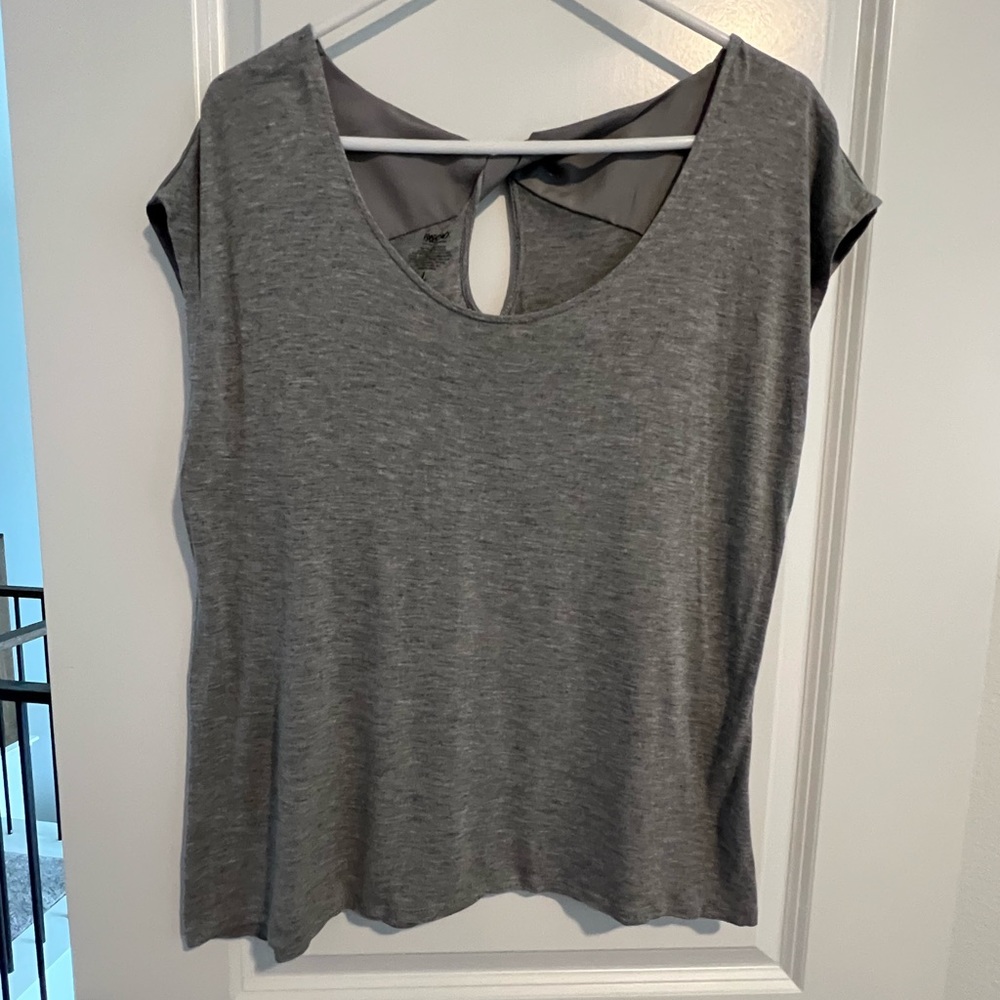 Gray casual top